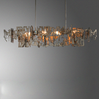 Simple Artistic Metal Dining Table Chandelier