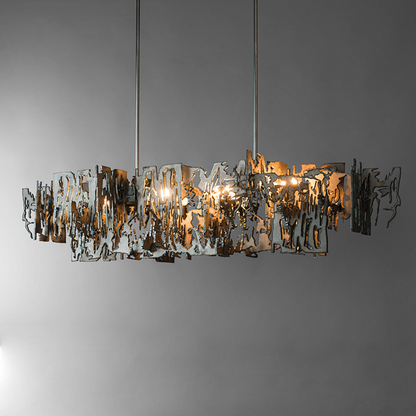 Simple Artistic Metal Dining Table Chandelier