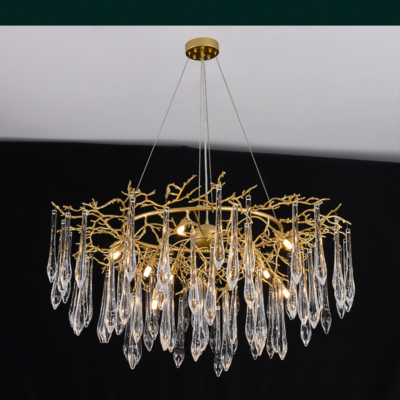 Agnnes Round Branch Crystal Chandelier