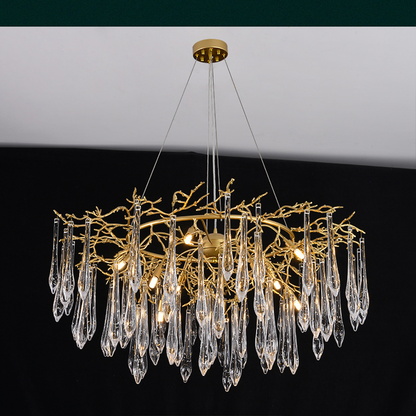 Agnnes Round Branch Crystal Chandelier