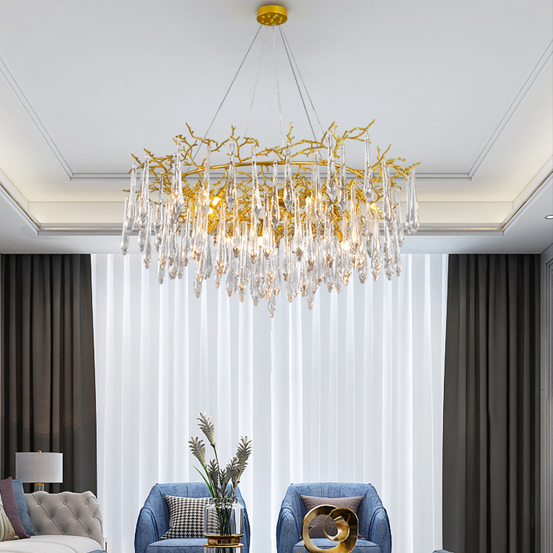 Agnnes Round Branch Crystal Chandelier