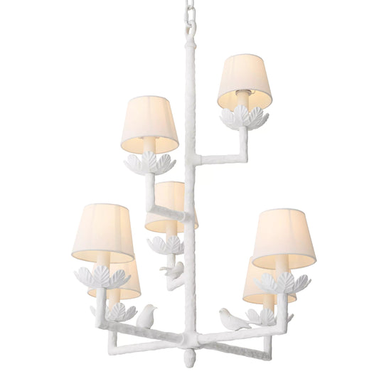 Nature Modern Matte White Chandelier