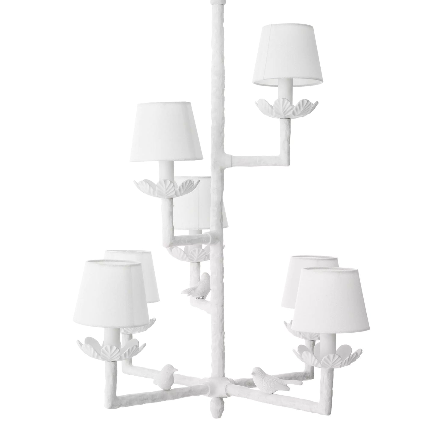 Nature Modern Matte White Chandelier