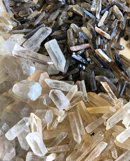 36 Inch Round Brass Modern Geode Quartz Crystal Chandelier