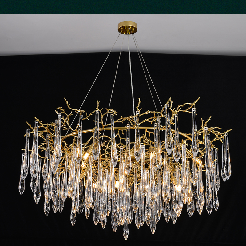 Agnnes Round Branch Crystal Chandelier