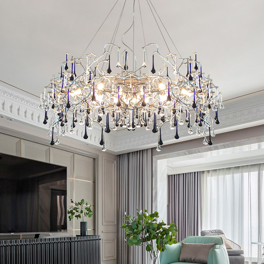 Avvis Crystal Rain Branch Chandelier