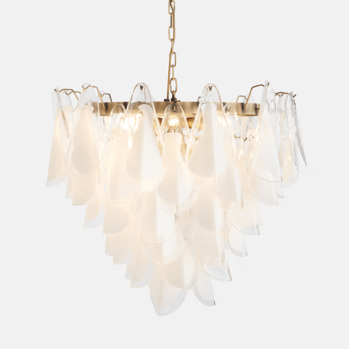 Lunara White Murano Chandelier