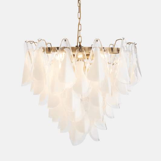 Lunara White Murano Chandelier