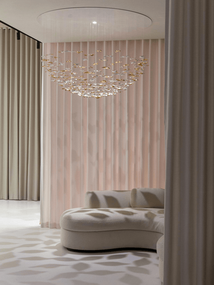 Leaf Twisted Sculptural Customize Chandelier