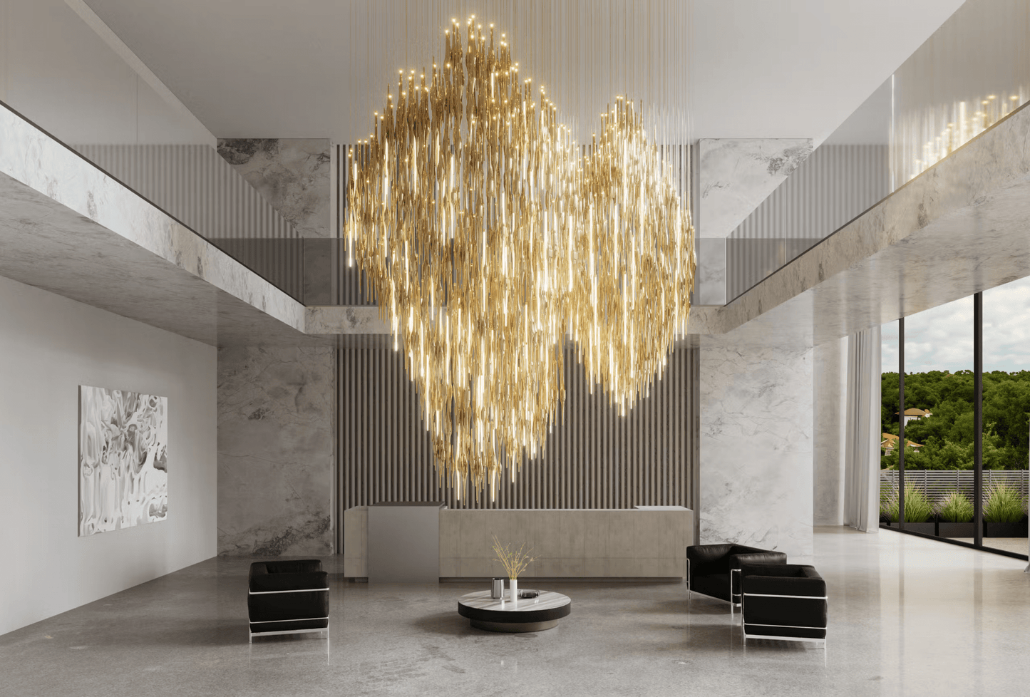 Vitara Glass Drop Customize Chandelier