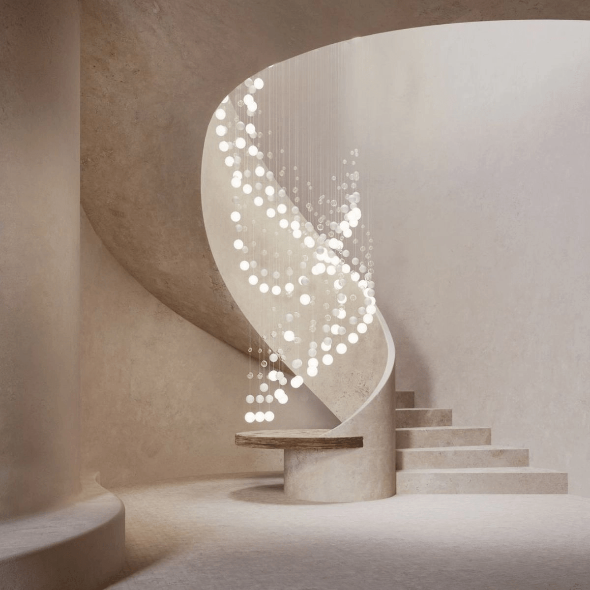 Peaarl Curtain Chandelier