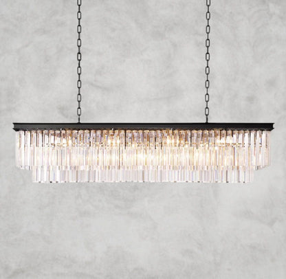1920s Odeoon Rectangular Chandelier