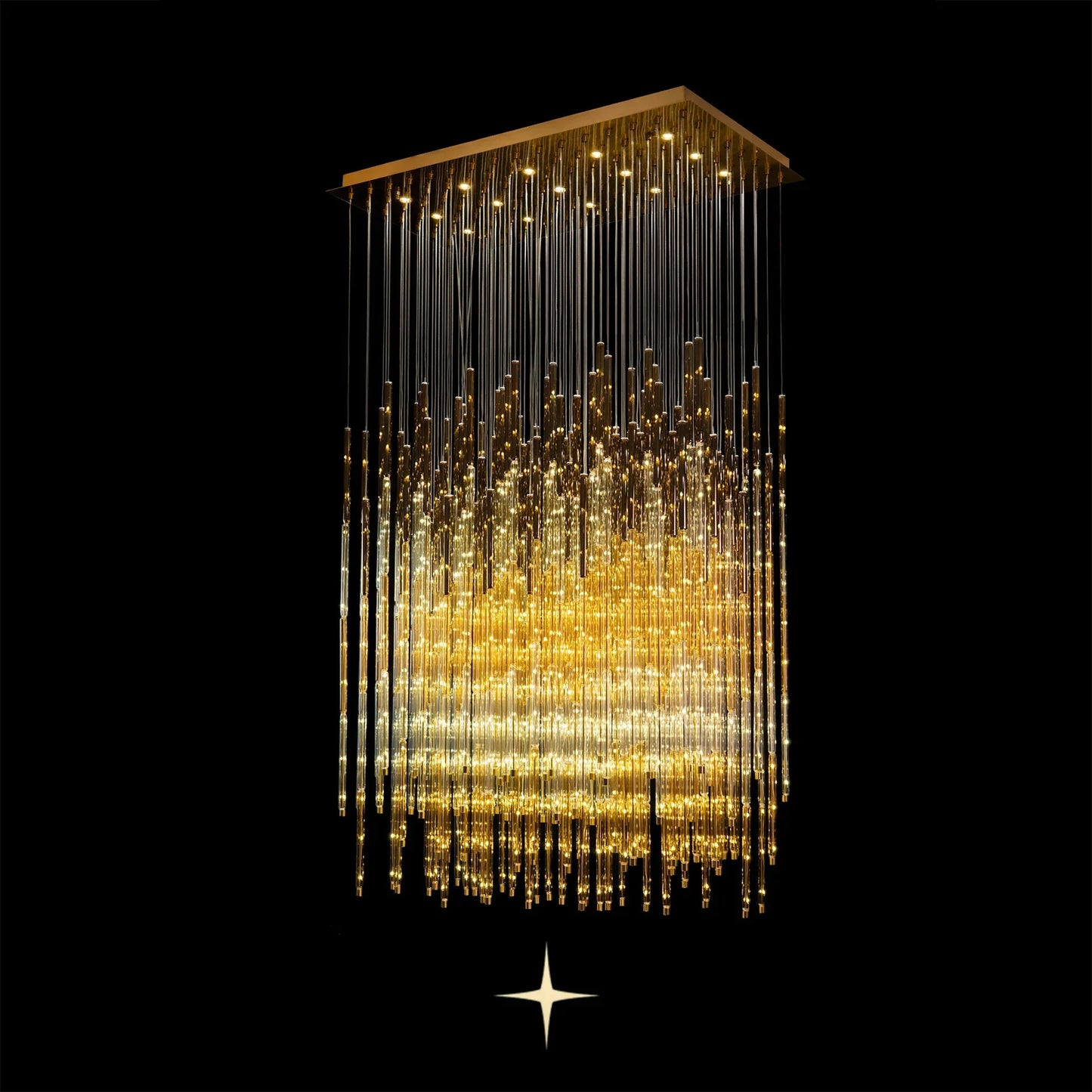 Echho Layered Rectangular Chandelier