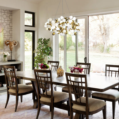 Modern Round Grape Branch Chandelier