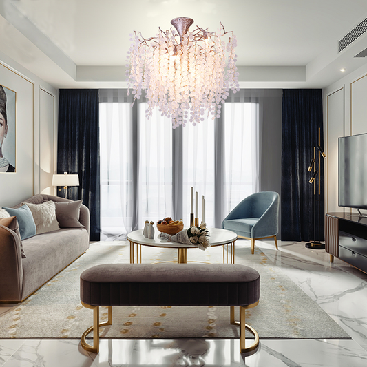 Elliie Modern Crystal Branch Chandelier