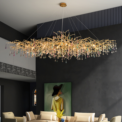 Avvis Rain Aluminum Branch Chandelier