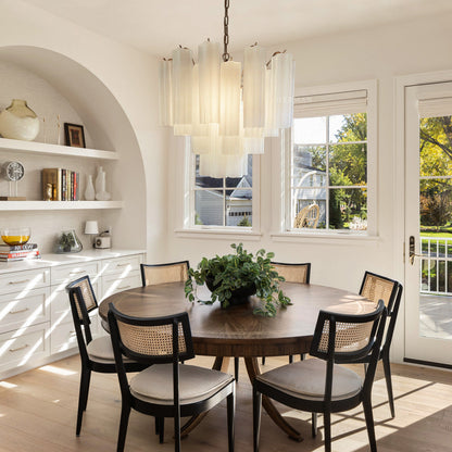 Murano Chandelier – 36 tubes – Matte white