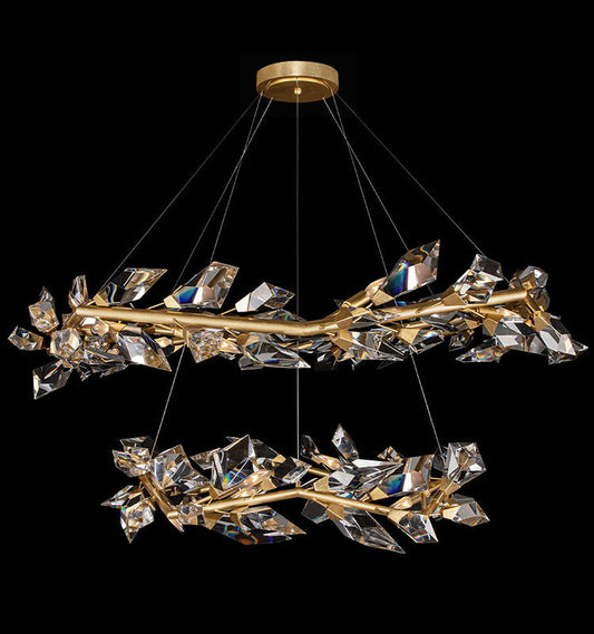 Addisson 55" Round Crystal Chandelier