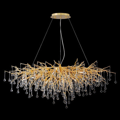 Dorris Crystal Branch Chandelier 45"