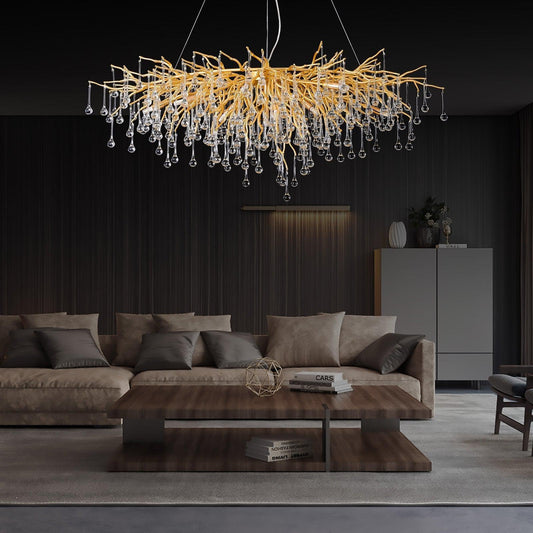Dorris Crystal Branch Chandelier 45"
