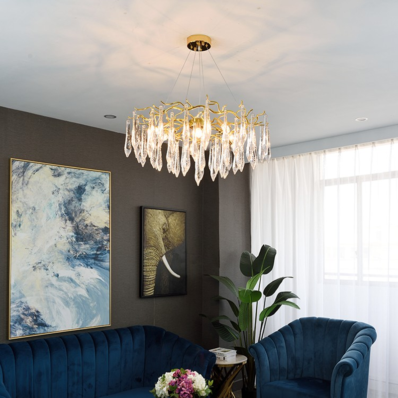 Hurrrey Branch Crystal Rain Chandelier