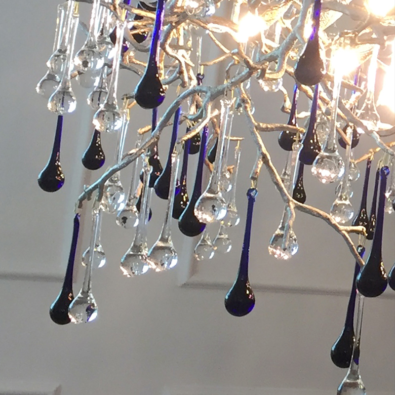 Avvis Crystal Rain Branch Chandelier