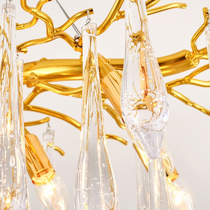 Hurrrey Branch Crystal Rain Chandelier