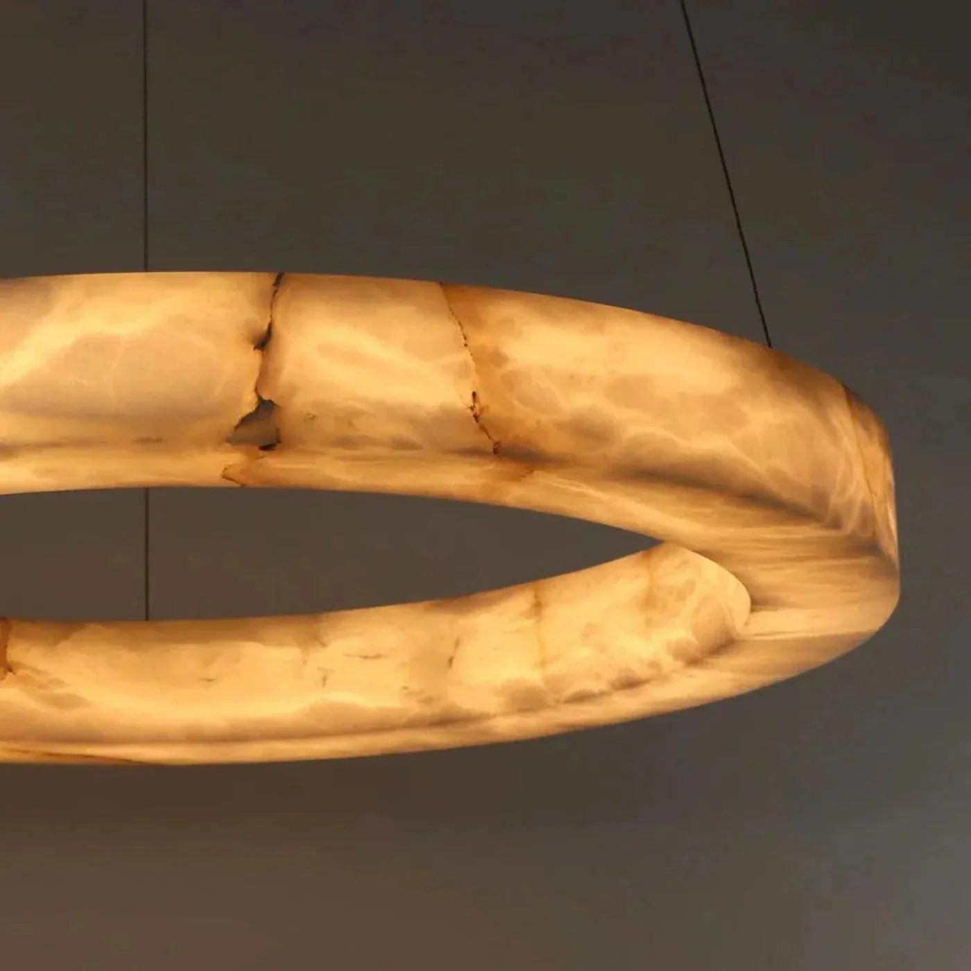 3-Tier Round Marble Chandelier