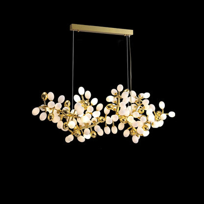 Modern Linear Grape Branch Dining Chandelier