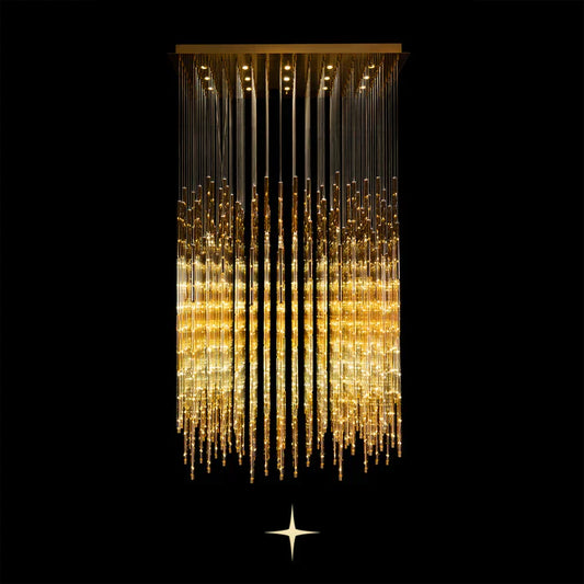 Echho Layered Rectangular Chandelier