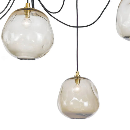 Molten Spider Small With Smoke Glass