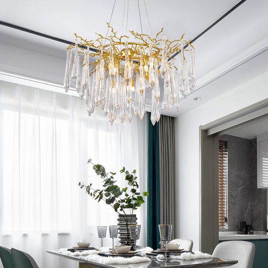Agnnes Round Branch Crystal Chandelier