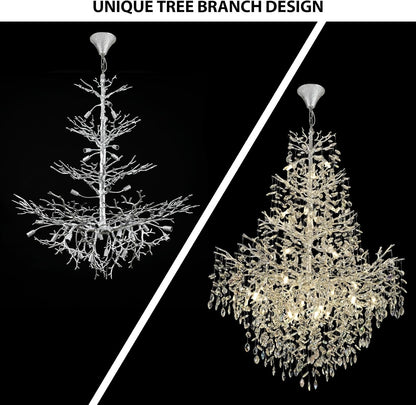 Solara Round Tree Branch Chandelier 47"