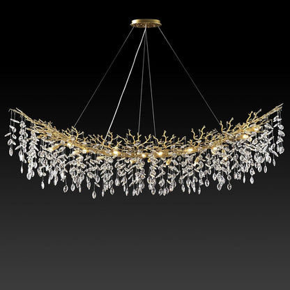 Solara Rectangular Tree Branch Chandelier 55" 72" Tree Branch