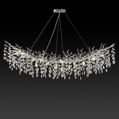 Solara Rectangular Tree Branch Chandelier 55" 72" Tree Branch
