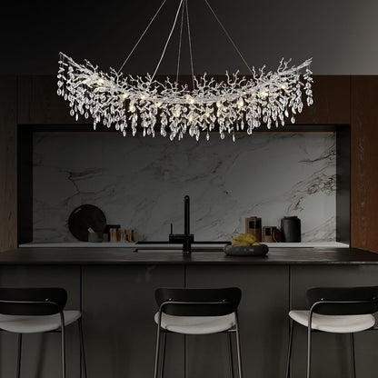 Solara Rectangular Tree Branch Chandelier 55" 72" Tree Branch