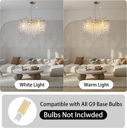 30-Inch Modern Tree Branch Crystal Chandelier for Dining Rooms