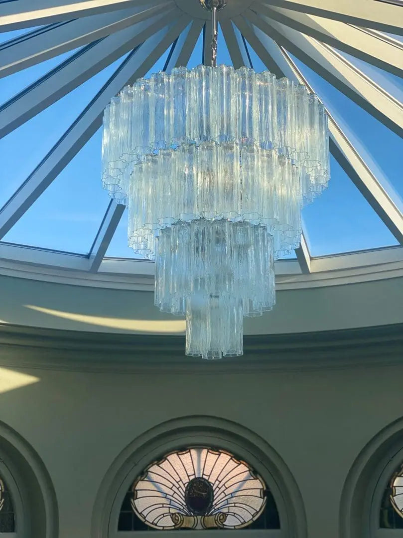 Muraano Transparent Chandelier 78 tubes