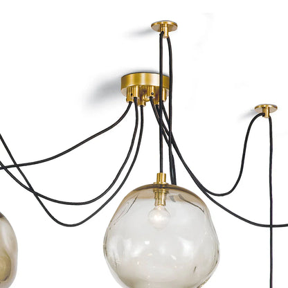 Molten Spider Small With Smoke Glass