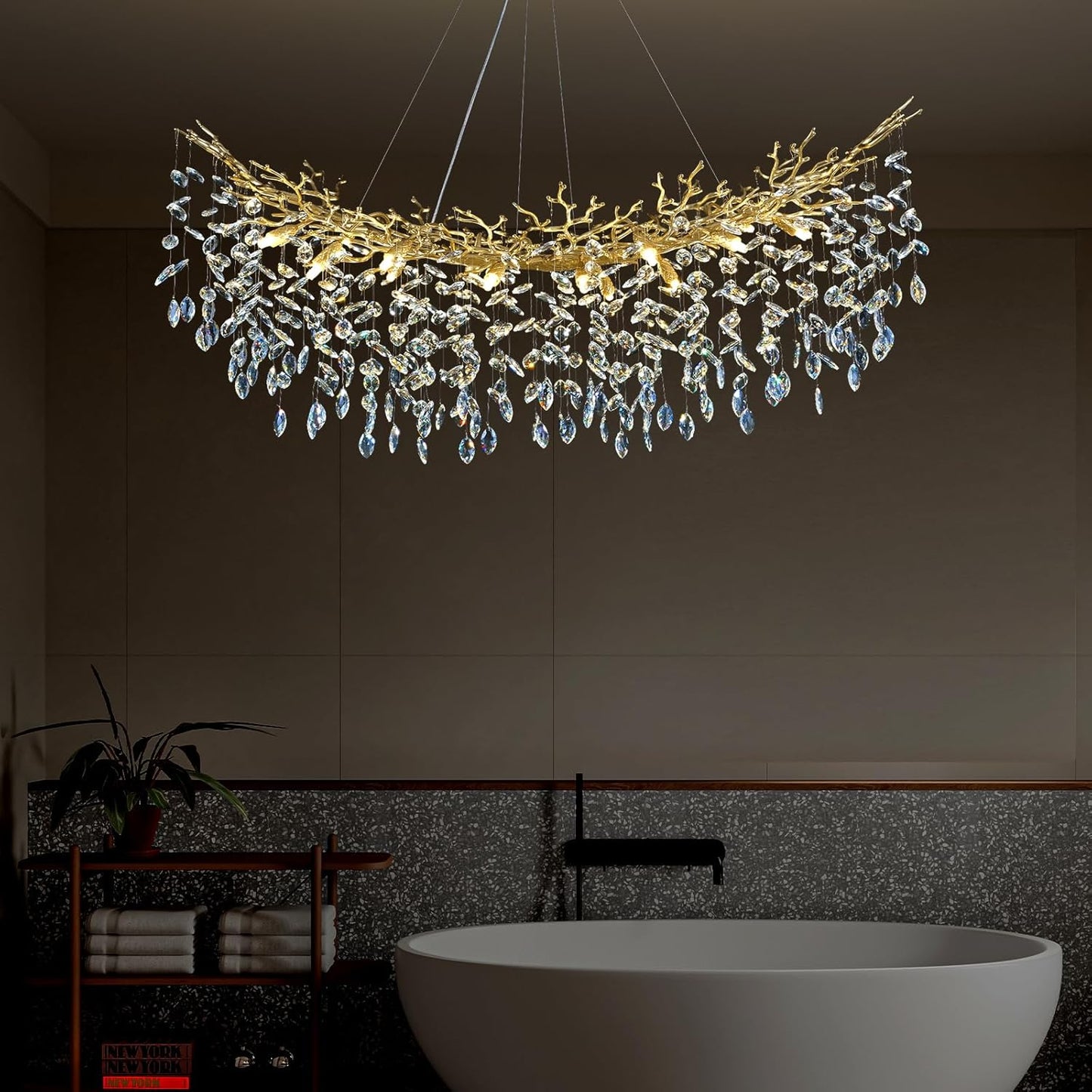 Solara Rectangular Tree Branch Chandelier 55" 72" Tree Branch