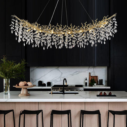 Solara Rectangular Tree Branch Chandelier 55" 72" Tree Branch