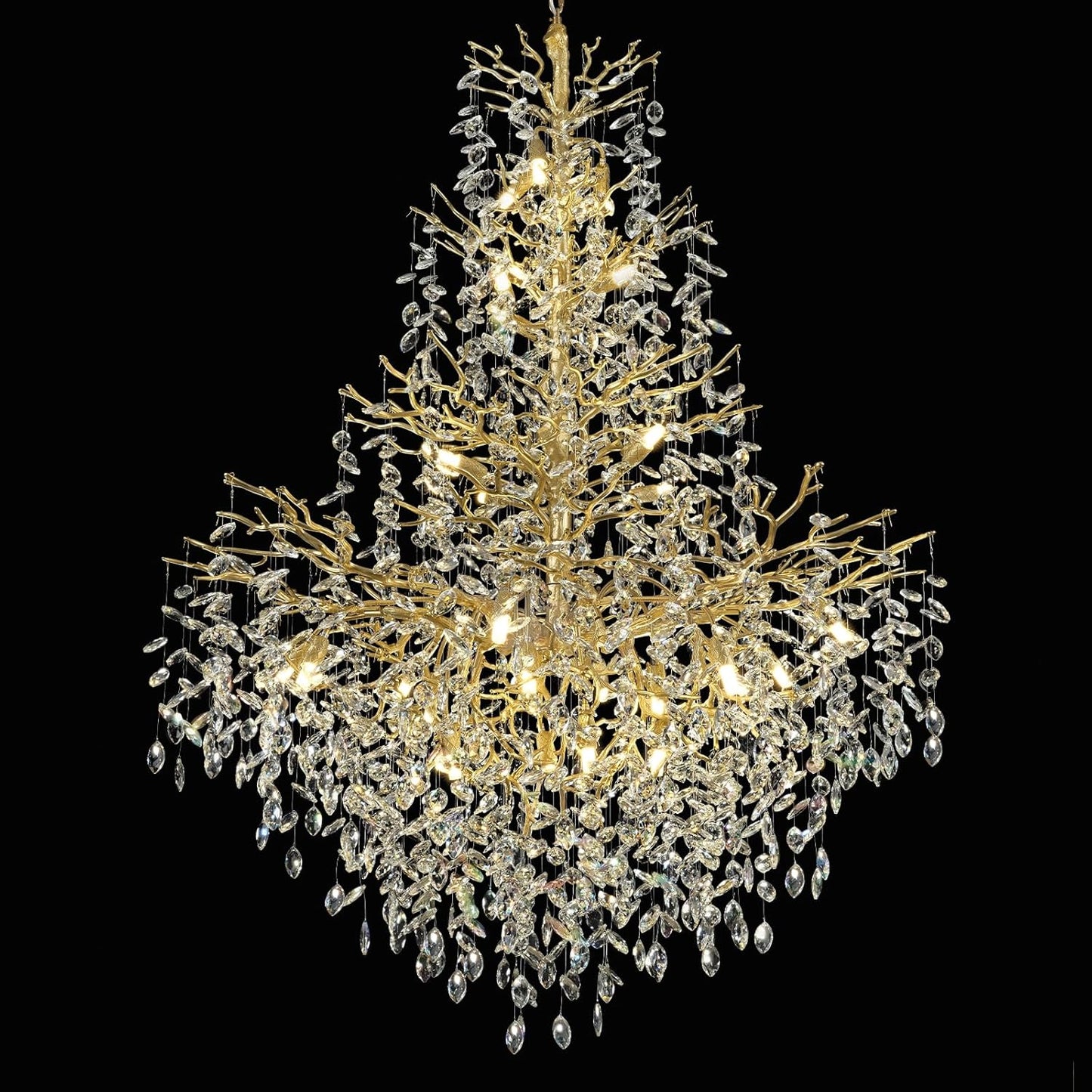 Solara Round Tree Branch Chandelier 47"