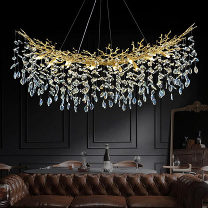 Solara Rectangular Tree Branch Chandelier 55" 72" Tree Branch