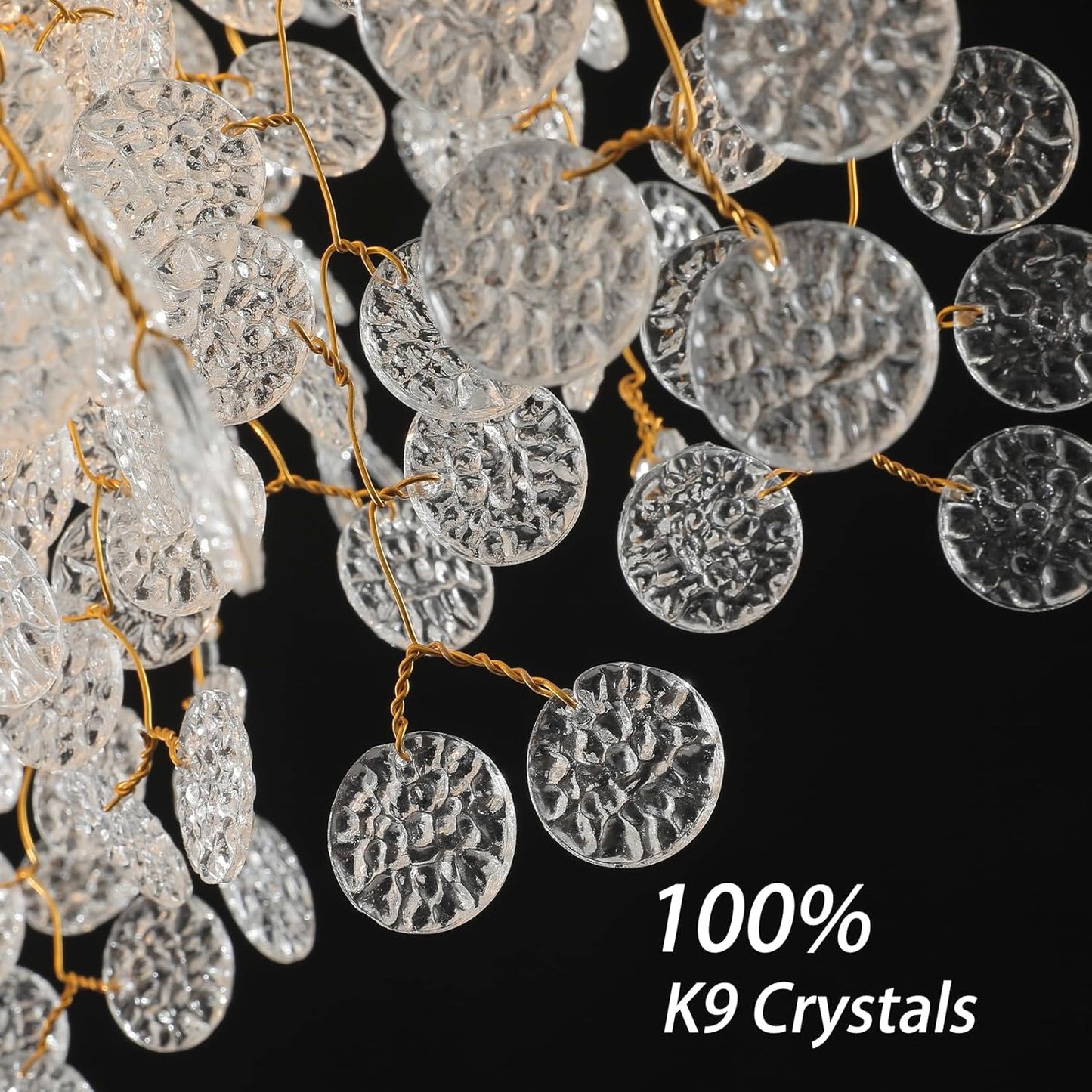 30-Inch Modern Tree Branch Crystal Chandelier for Dining Rooms