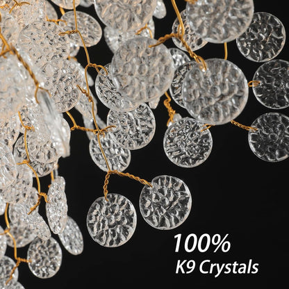 30-Inch Modern Tree Branch Crystal Chandelier for Dining Rooms