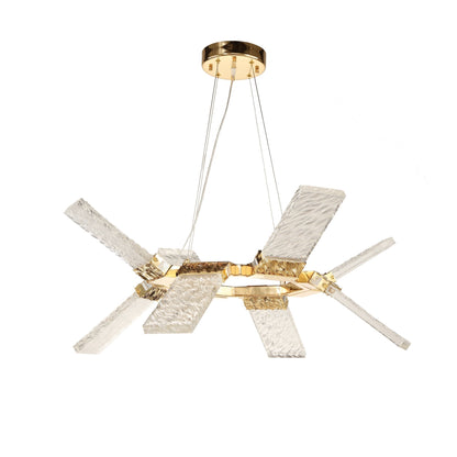 Aimmee LED Round Ring Wave Chandelier