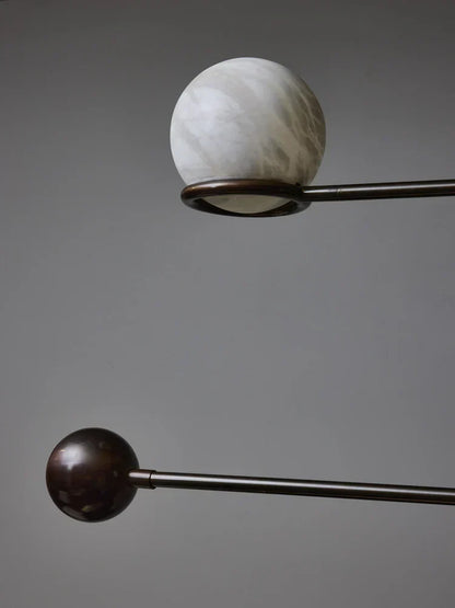 Alabaster Double Pendulum Chandelier