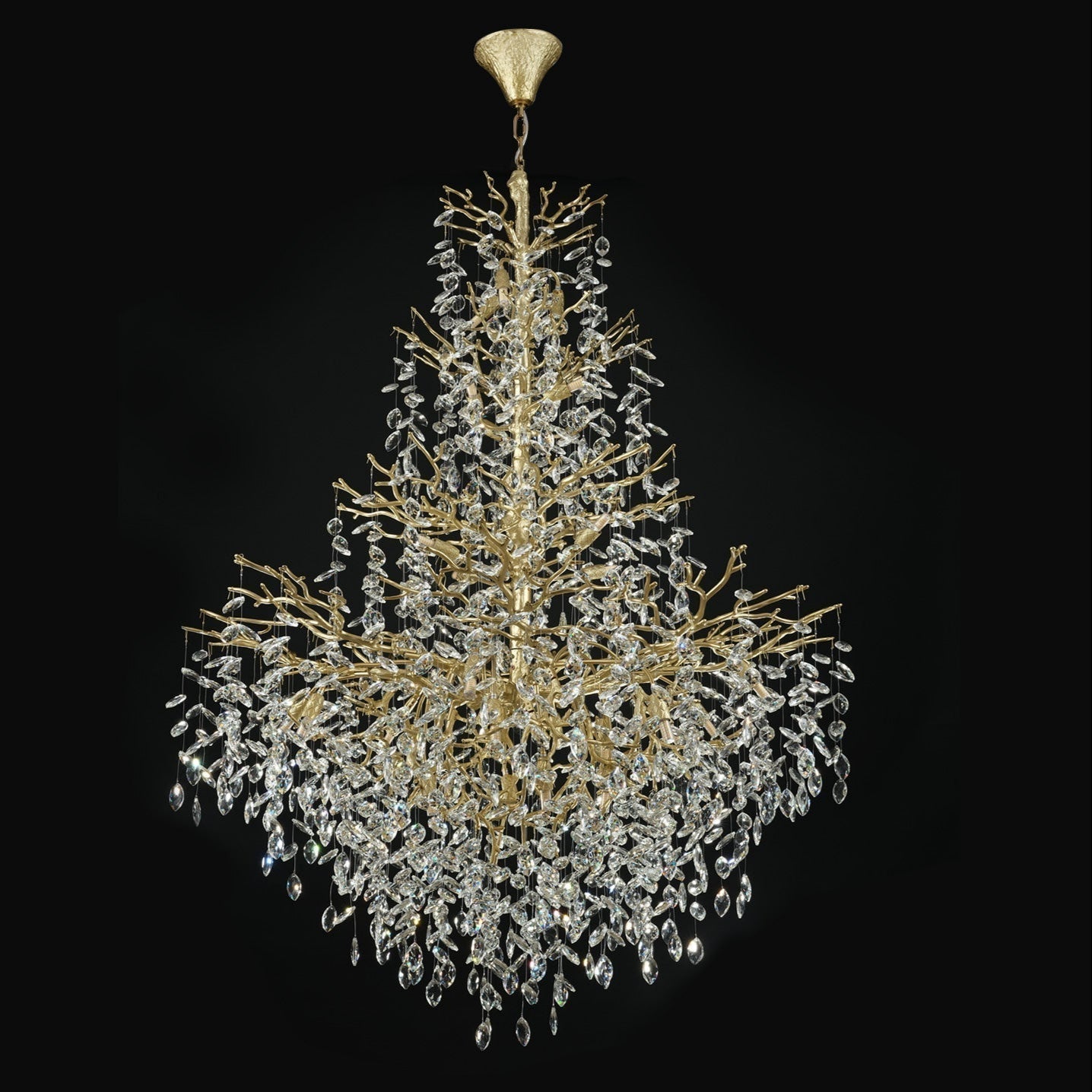 Solara Round Tree Branch Chandelier 47"