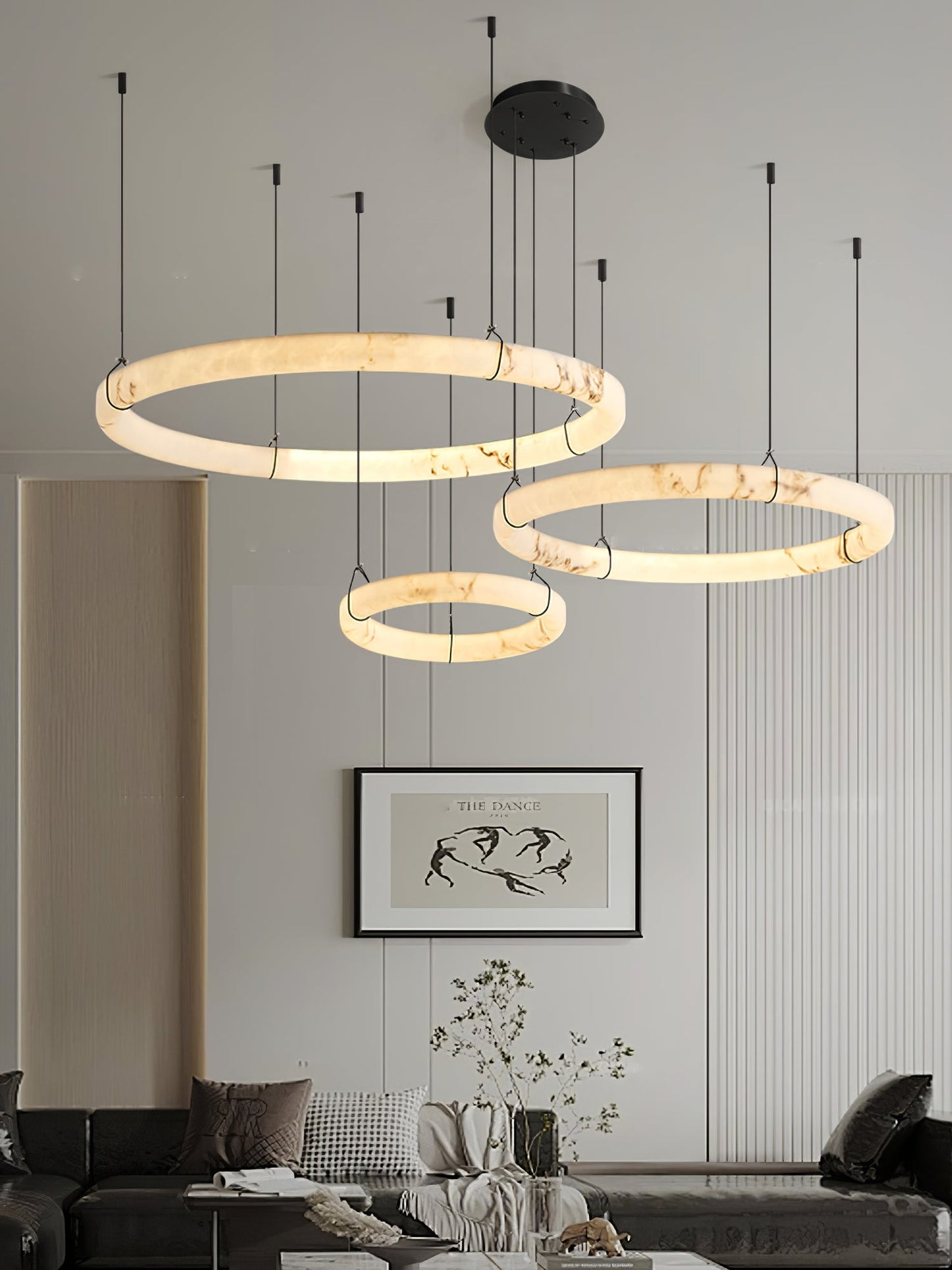 Alabaster Ring Pendant Lamp