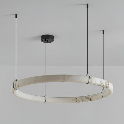 Alabaster Ring Pendant Lamp